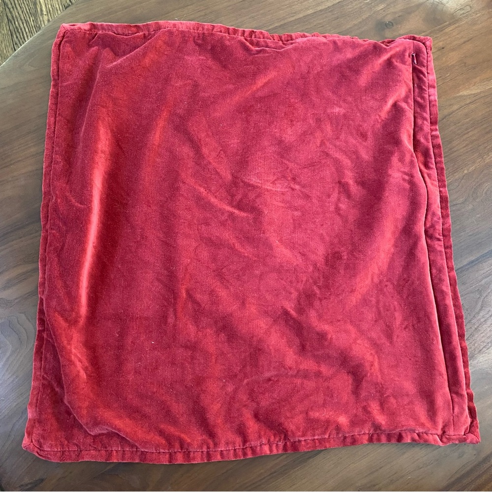 Pottery Barn Velvet Pillow Cover 24”x24”